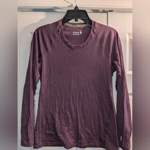 Smartwool Women's Plum Long Sleeve Base Layer Merino Medium